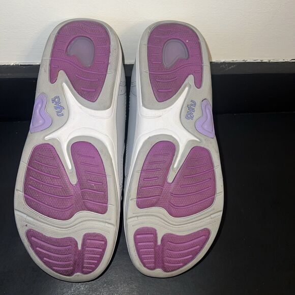 Ryka Tang Slip-On Comfort Shoes, Leather Upper, Gray&Purple Loafers Flats Size 8 - Picture 6 of 7